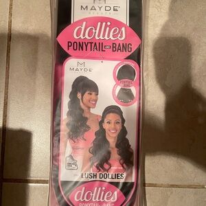 Dollies Ponytail and Bang - Black